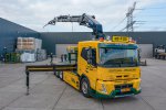 Eerste elektrische bouwtruck met zware autolaadkraan voor Kisjes Transport