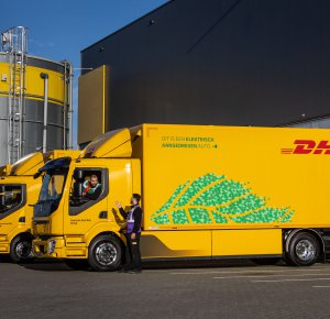 DHL en Volvo Trucks op weg naar nieuwe emissievrije samenwerking met order voor 44 elektrische vrachtwagens