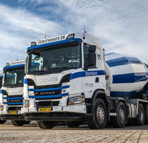 Ittervoort Betoncentrale kiest voor drie Scania 420G XT Wide Spread vijfassers met 49 ton GVW