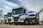 Ittervoort Betoncentrale kiest voor drie Scania 420G XT Wide Spread vijfassers met 49 ton GVW